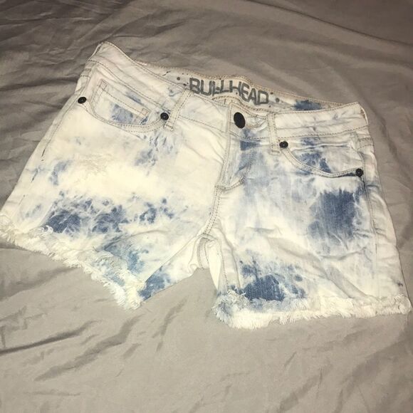 PAC SUN Bullhead Frayed Jean Shorts - Size 1 - Picture 1 of 6